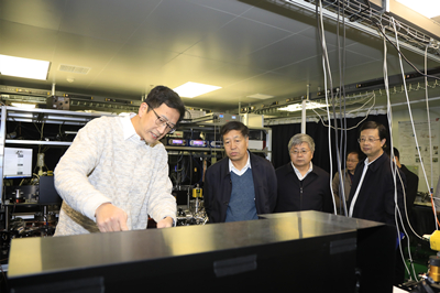 科技部基礎(chǔ)研究司副司長郭志偉一行到中國科學(xué)技術(shù)大學(xué)調(diào)研試點(diǎn)國家實驗室建設(shè)工作